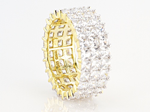 Bella Luce ® 11.59ctw White Diamond Simulant Eterno™ Yellow Eternity Band Ring (7.20ctw DEW) - Size 8