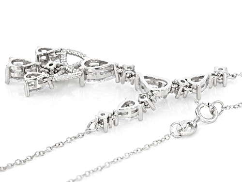 Bella Luce ® 5.28ctw Rhodium Over Sterling Silver Necklace (4.18ctw DEW) - Size 18