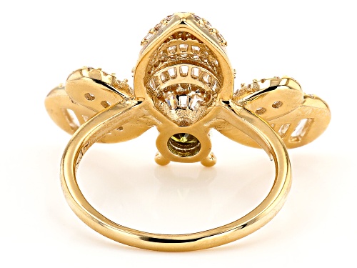Bella Luce ® 2.58ctw Canary And White Diamond Simulants Eterno™ Yellow Bee Ring - Size 6