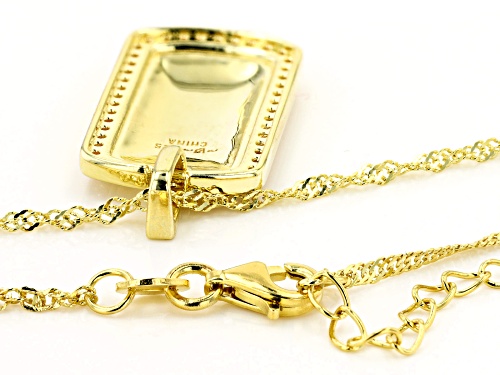 Bella Luce ® 0.34ctw White Diamond Simulant Eterno™ Yellow Pendant With Chain