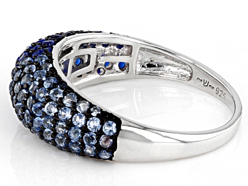 Bella Luce® 1.51ctwctw Lab Created Blue Spinel Rhodium Over Sterling Silver Ring - Size 6