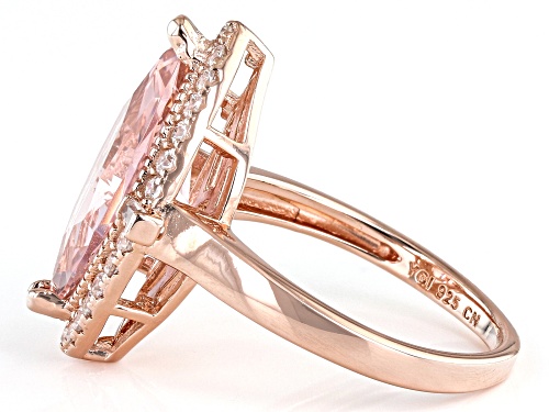 Bella Luce® Esotica™ 4.87ctw Morganite And White Diamond Simulants Eterno™ Rose Ring - Size 11