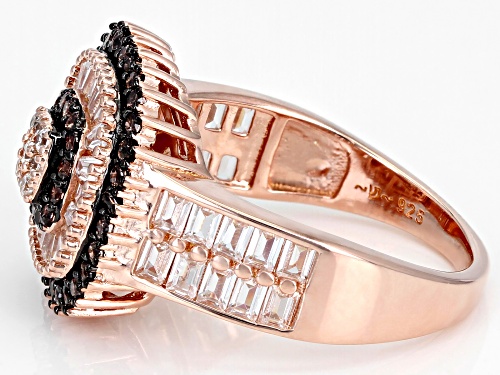 Bella Luce® 2.55ctw Mocha And White Diamond Simulants Eterno™ Rose Ring(1.54ctw DEW) - Size 11