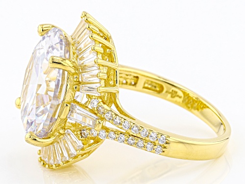 Bella Luce® 18.02ctw White Diamond Simulant Eterno™ Yellow Ring(10.92ctw DEW) - Size 7