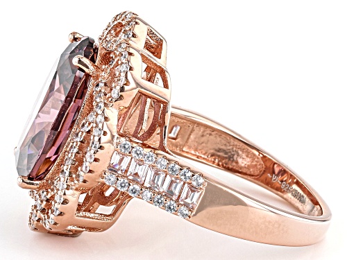 Bella Luce® Esotica™ 10.33ctw Blush Zircon And White Diamond Simulants Eterno™ Rose Ring - Size 10