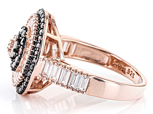 Bella Luce® 2.41ctw Mocha And White Diamond Simulants Eterno™ Rose Ring - Size 5