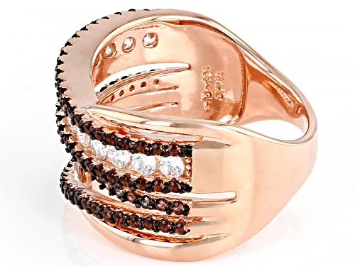 Bella Luce® 1.72ctw Mocha And White Diamond Simulants Eterno™ Rose Ring (1.04ctw DEW) - Size 7
