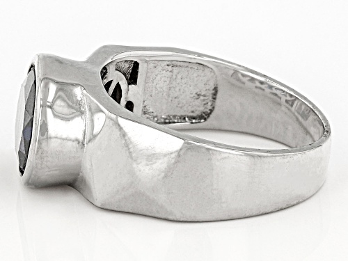 Bella Luce® Esotica™ 4.59ctw Tanzanite Simulant Rhodium Over Sterling Silver Ring - Size 7