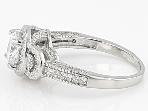 Bella Luce® 2.81ctw White Diamond Simulant Rhodium Over Sterling Silver Ring(1.70ctw DEW) - Size 10