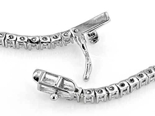 Bella Luce® 11.48ctw White Diamond Simulant Rhodium Over Silver Riviera Necklace (6.95ctw DEW) - Size 18