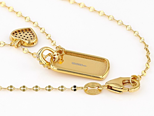 Bella Luce® 0.33ctw White Diamond Simulant Eterno™ Yellow Dog Tag Pendant(0.20ctw DEW)