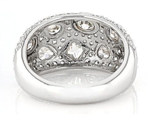 Bella Luce® 4.09ctw White Diamond Simulant Rhodium And 14k Yellow Gold Over Sterling Silver Ring - Size 7