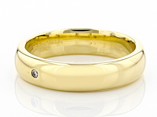 Moda Al Massimo®  0.015ctw Bella Luce® Diamond Simulant 18k Yellow Gold Over Bronze Band Ring - Size 7