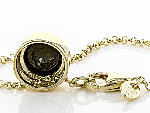 Moda Al Massimo®1.5ctw Bella Luce® Black Diamond Simulant 18k Yellow Gold Over Bronze Necklace - Size 18