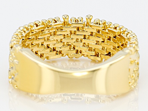 Moda Al Massimo® 18k Yellow Gold Over Bronze Designer Riccio Ring - Size 7