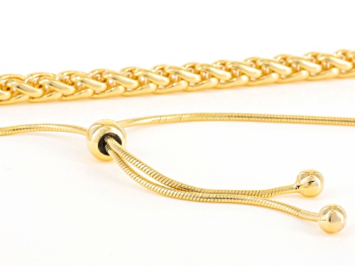 Moda Al Massimo® 18k Yellow Gold Over Bronze Spiga Bolo 29 Inch Necklace