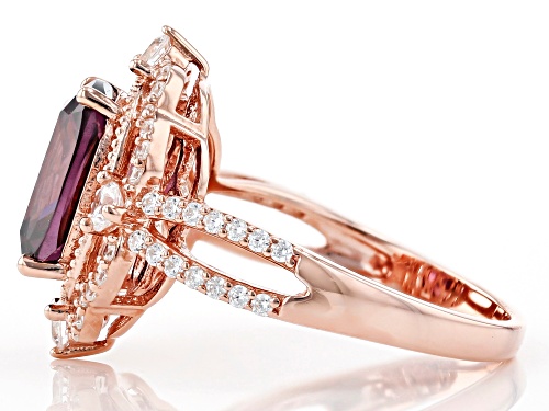 Bella Luce ® 6.28ctw Esotica ™ Blush Zircon and White Diamond Simulants Eterno ™ Rose Ring - Size 10