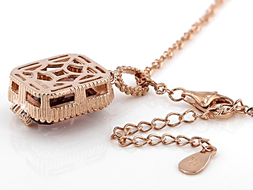 Bella Luce ® Esotica™ Blush Zircon And White Diamond Simulants Eterno™ Rose Pendant With Chain