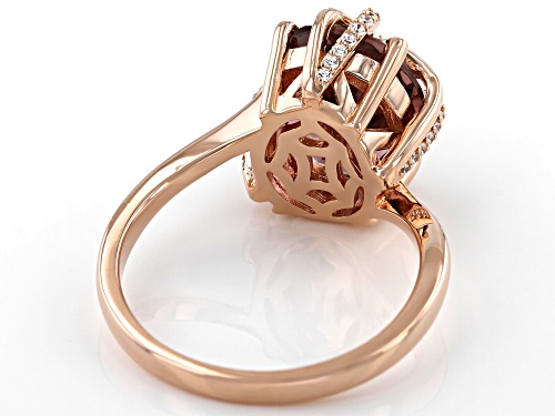 Bella Luce ® 5.10ctw Esotica™ Blush Zircon And White Diamond Simulants Eterno™ Rose Ring - Size 8