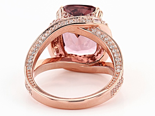 Bella Luce ® Esotica™ 7.88ctw Blush Zircon And White Diamond Simulants Eterno™ Rose Ring - Size 5
