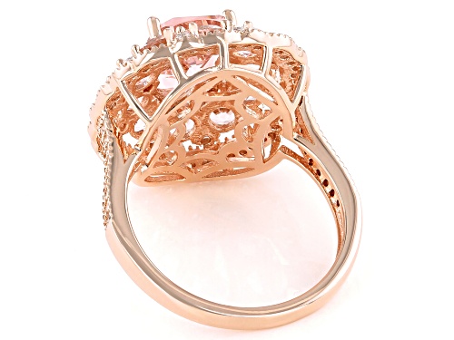 Bella Luce ® Esotica™ 3.60ctw Morganite And White Diamond Simulants Eterno™ Rose Ring - Size 6