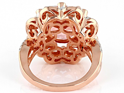 Bella Luce ® Esotica™ 10.61ctw Morganite And White Diamond Simulants Eterno™ Rose Ring - Size 7