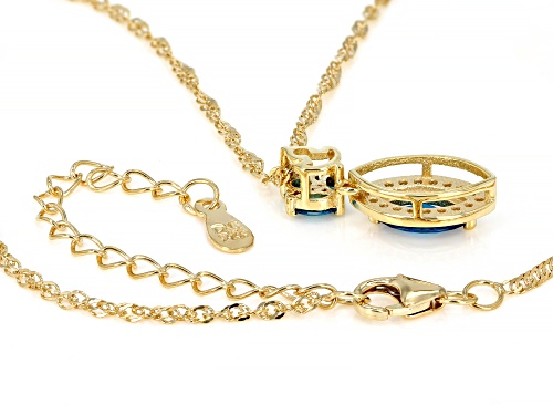 Bella Luce® Esotica™Neon Apatite And White Diamond Simulants Eterno™ Yellow Pendant With Chain