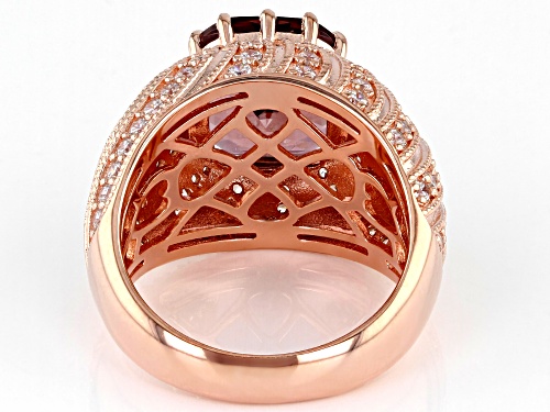 Bella Luce ® Esotica™ 8.42ctw Blush Zircon And White Diamond Simulants Eterno™ Rose Ring - Size 6