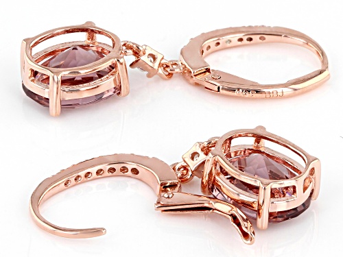 Bella Luce ® Esotica™ 7.25ctw Blush Zircon And White Diamond Simulants Eterno™ Rose Earrings