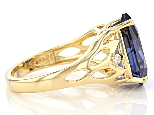 Bella Luce ® Esotica™ 9.27ctw Tanzanite And White Diamond Simulant Eterno™ Yellow Ring - Size 8