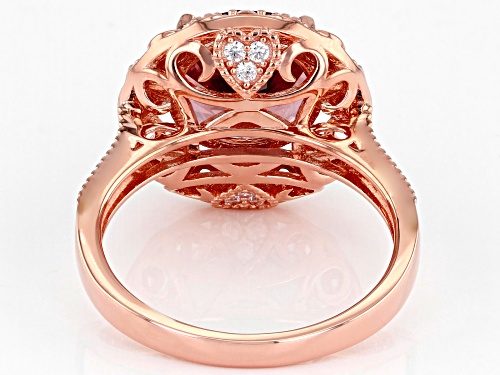 Bella Luce ® Esotica™ 4.34ctw Blush Zircon And White Diamond Simulants Eterno™ Rose Ring - Size 11