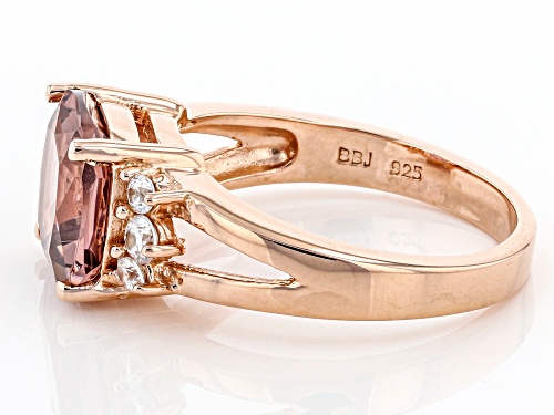 Bella Luce® 4.16ctw Esotica® Blush Zircon and White Diamond Simulants Eterno® Rose Ring - Size 7