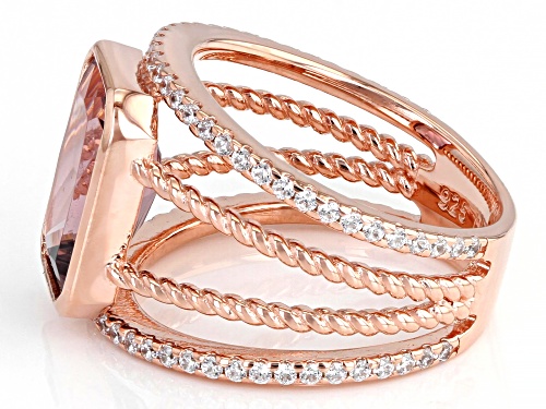 Bella Luce® 4.12ctw  Esotica® Blush Zircon And White Diamond Simulants Eterno® Rose Ring - Size 5