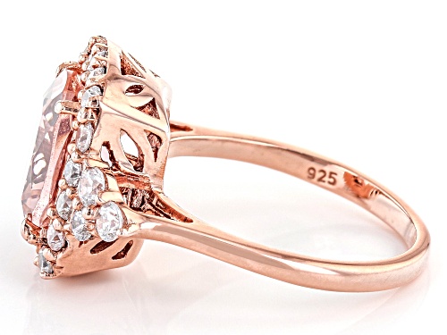 Bella Luce® Esotica™ 4.07ctw Morganite And White Diamond Simulants Eterno™ Rose Ring - Size 10