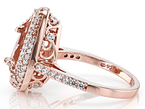Bella Luce® Esotica™ 4.66ctw Morganite And White Diamond Simulants Eterno™ Rose Ring - Size 11