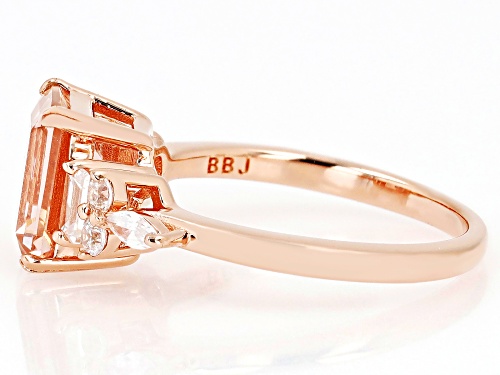 Bella Luce® Esotica™ 3.03ctw Morganite And White Diamond Simulants Eterno™ Rose Ring - Size 8