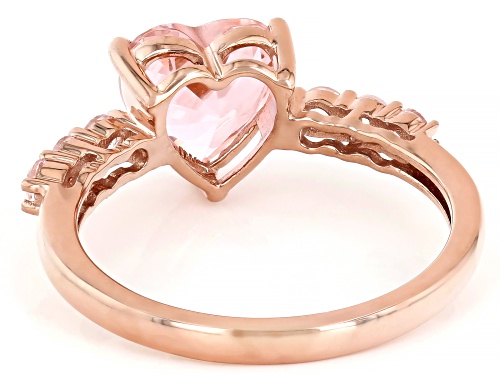 Bella Luce® Esotica™ 1.95ctw Morganite Simulant Eterno™ Rose Heart Ring - Size 9