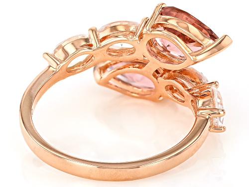 Bella Luce® Esotica™ 6.13ctw Morganite And White Diamond Simulants Eterno™ Rose Ring - Size 6