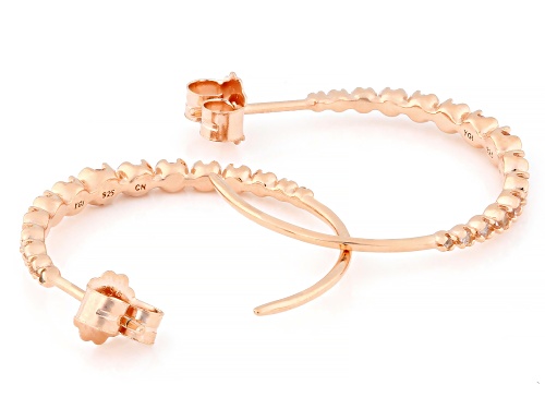 Bella Luce® Esotica™ 0.87ctw Morganite Simulant Eterno™ Rose Hoops