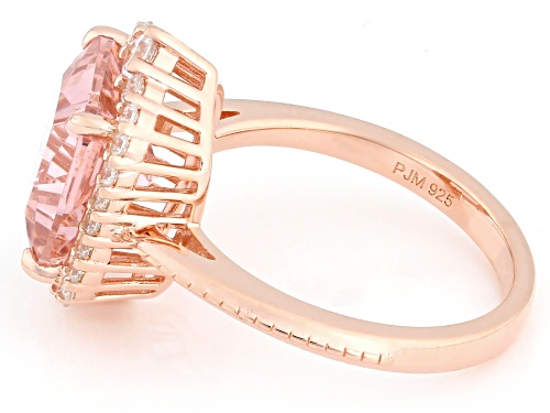 Bella Luce® Esotica™ 5.01ctw Morganite And White Diamond Simulants Eterno™ Rose Ring - Size 9