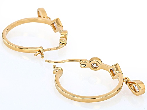 Bella Luce® 1.17Ctw White Diamond Simulant Eterno™ Yellow Earrings (0.70Ctw DEW)