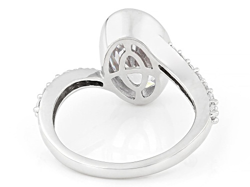 Bella Luce® 5.87ctw White Diamond Simulant Rhodium Over Sterling Silver Ring - Size 11