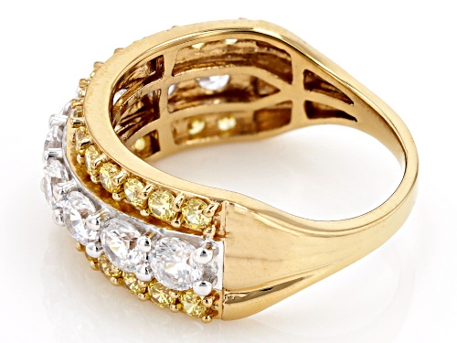 Bella Luce® 3.00ctw Canary And White Diamond Simulants Eterno™ Yellow Ring (1.81ctw DEW) - Size 7