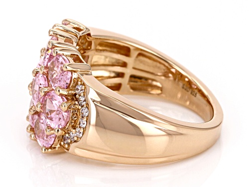Bella Luce® 5.15ctw Pink And White Diamond Simulants Eterno™ Rose Ring (3.12ctw DEW) - Size 7