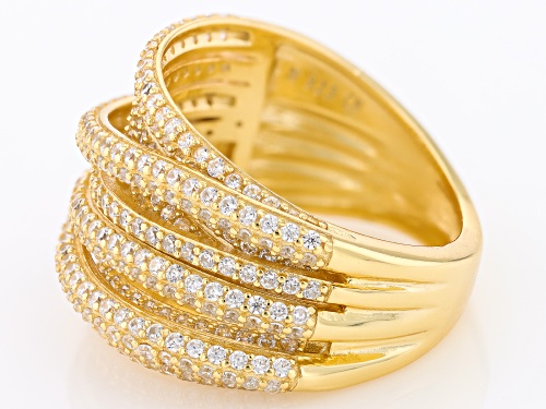 Bella Luce® 2.57ctw White Diamond Simulant Eterno™ Yellow Ring(1.55ctw DEW) - Size 5