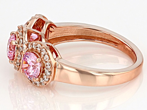 Bella Luce® 2.85ctw Pink And White Diamond Simulants Eterno™ Rose Ring (1.72ctw DEW) - Size 7
