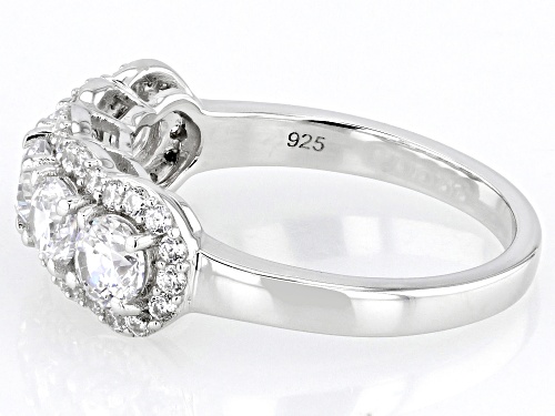 Bella Luce® 3.04ctw White Diamond Simulant Rhodium Over Sterling Silver Ring (1.84ctw DEW) - Size 8