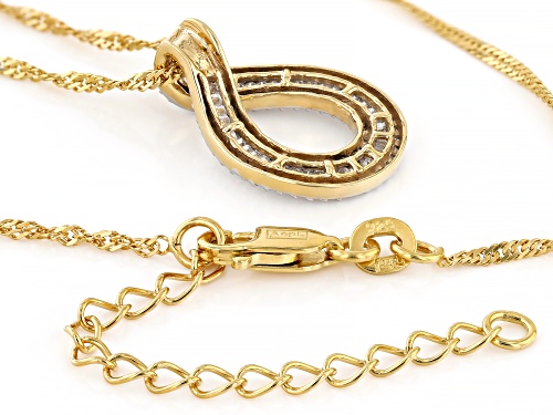 Bella Luce® 0.65ctw White Diamond Simulant Eterno™ Yellow Pendant With Chain(0.39ctw DEW)