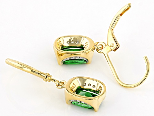 Bella Luce® 2.03ctw Emerald And White Diamond Simulants Eterno™ Yellow Earrings