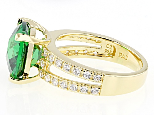 Bella Luce® 9.15ctw Emerald And White Diamond Simulants Eterno™ Yellow Ring - Size 8